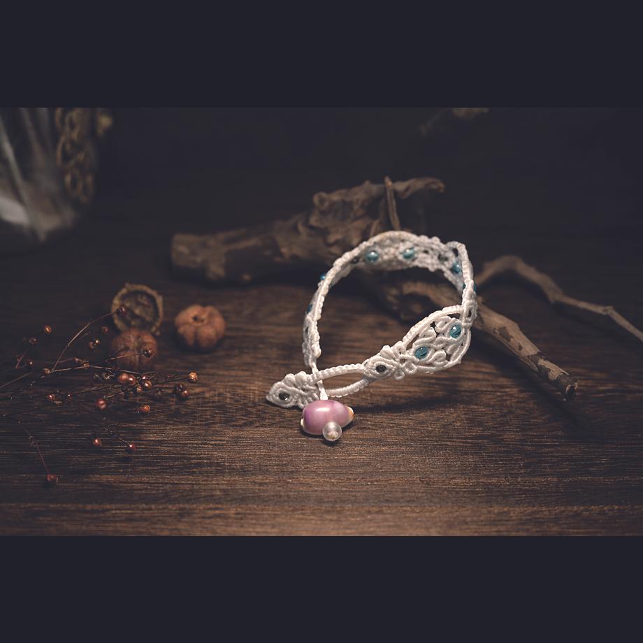 タカラガイマクラメブレスレット S | 8枚目