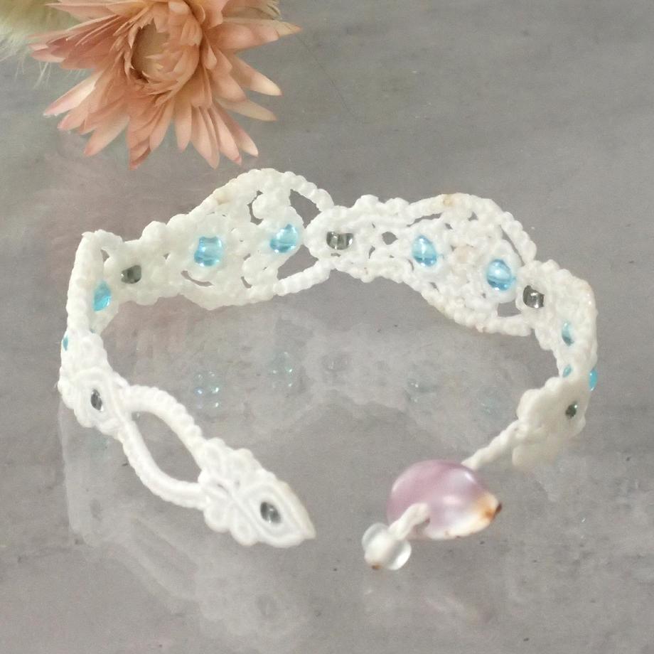 タカラガイマクラメブレスレット S | 3枚目