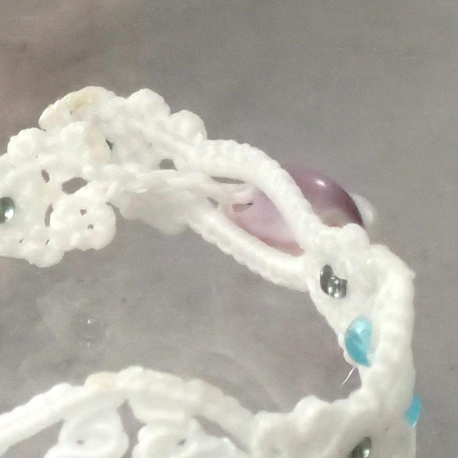 タカラガイマクラメブレスレット S | 6枚目