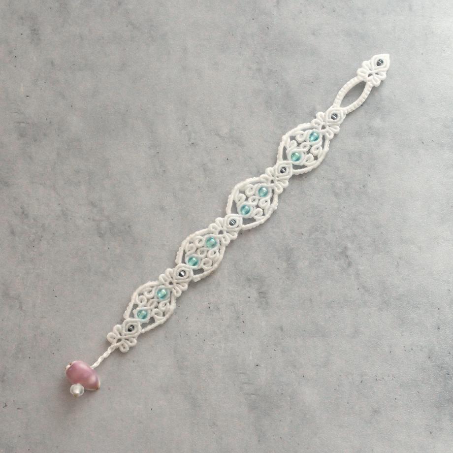 タカラガイマクラメブレスレット S | 7枚目