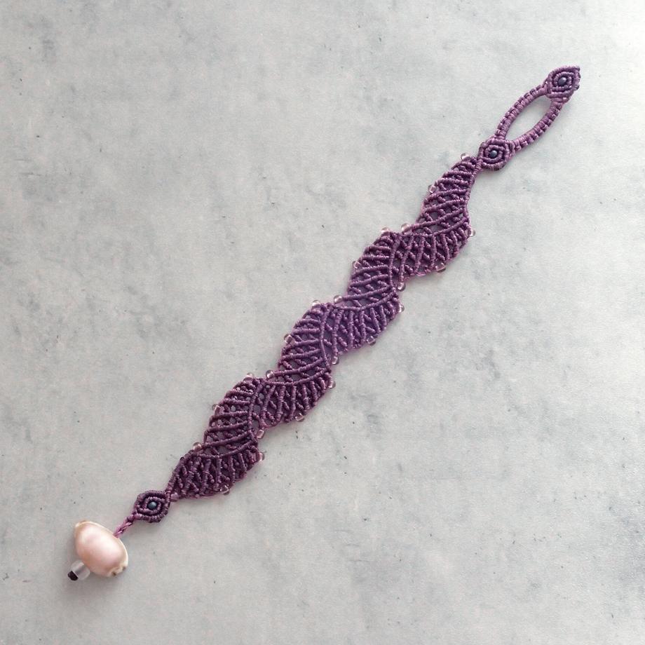 タカラガイマクラメブレスレット S | 7枚目