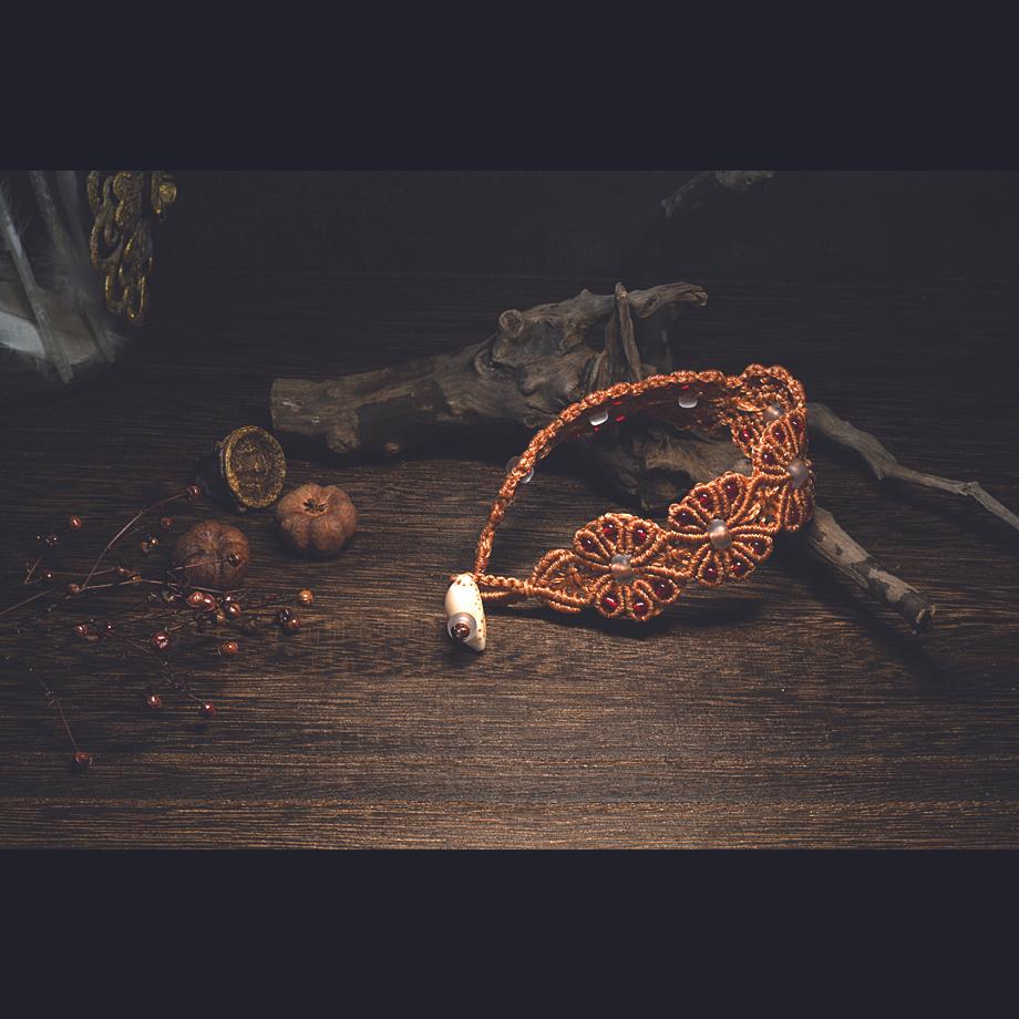 タカラガイマクラメブレスレット S | 8枚目