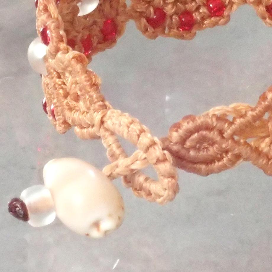 タカラガイマクラメブレスレット S | 4枚目