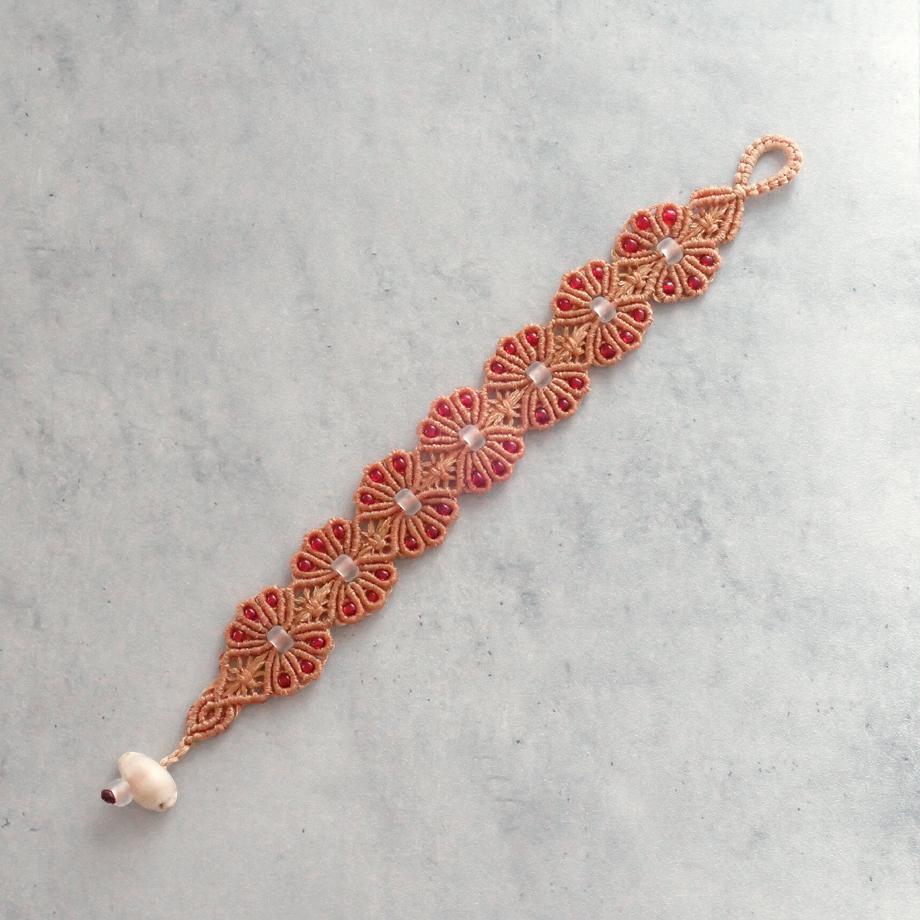 タカラガイマクラメブレスレット S | 7枚目