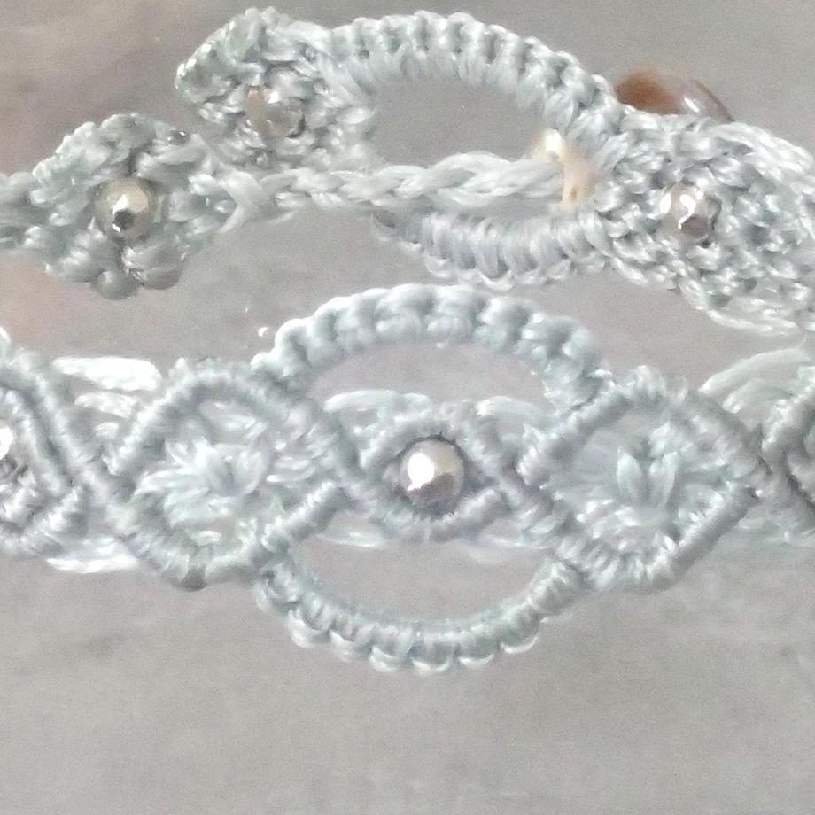 タカラガイマクラメブレスレット S | 9枚目