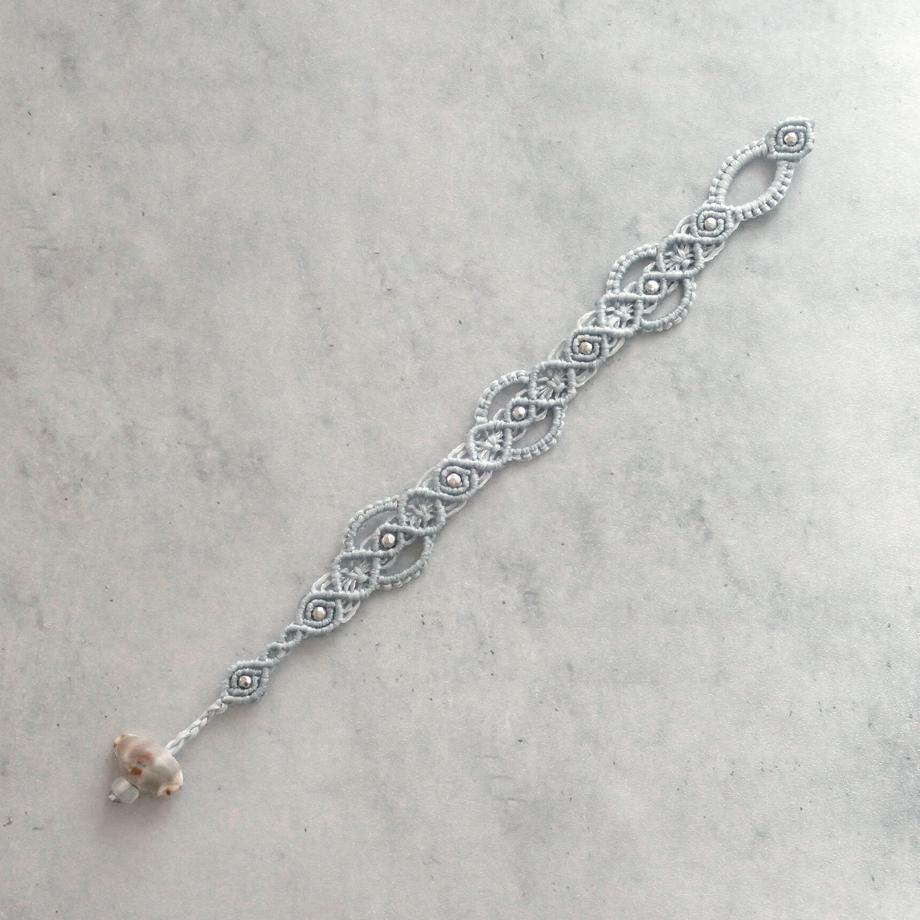 タカラガイマクラメブレスレット S | 11枚目