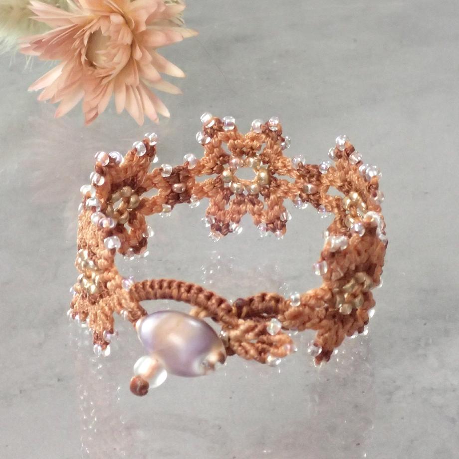 タカラガイマクラメブレスレット S | 2枚目