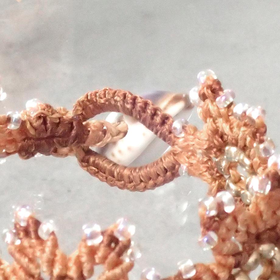 タカラガイマクラメブレスレット S | 6枚目