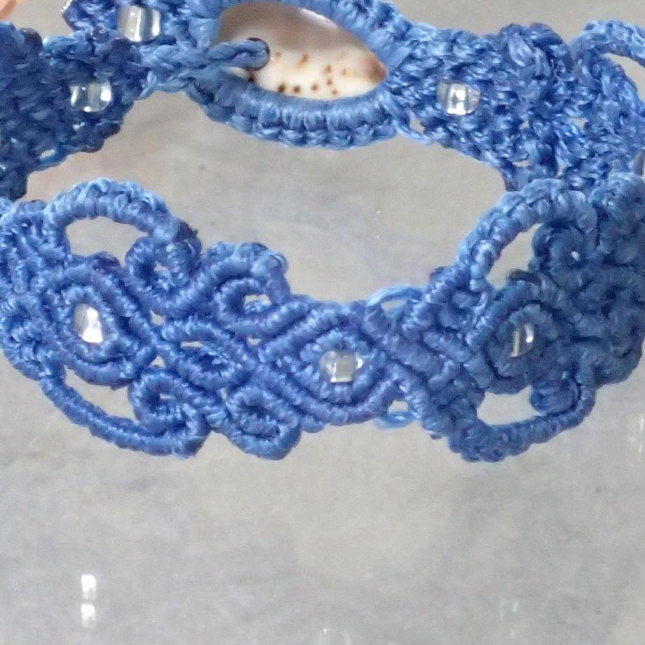 タカラガイマクラメブレスレット S | 9枚目