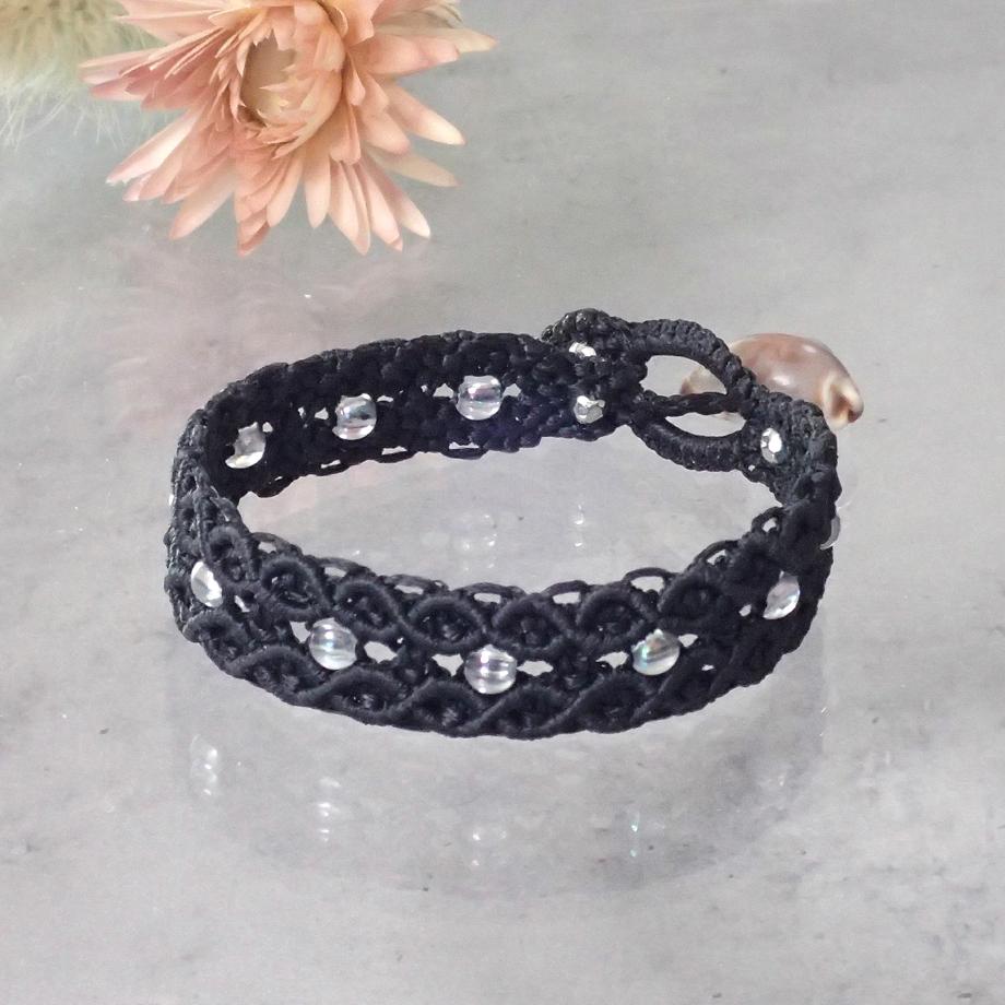 タカラガイマクラメブレスレット S | 5枚目