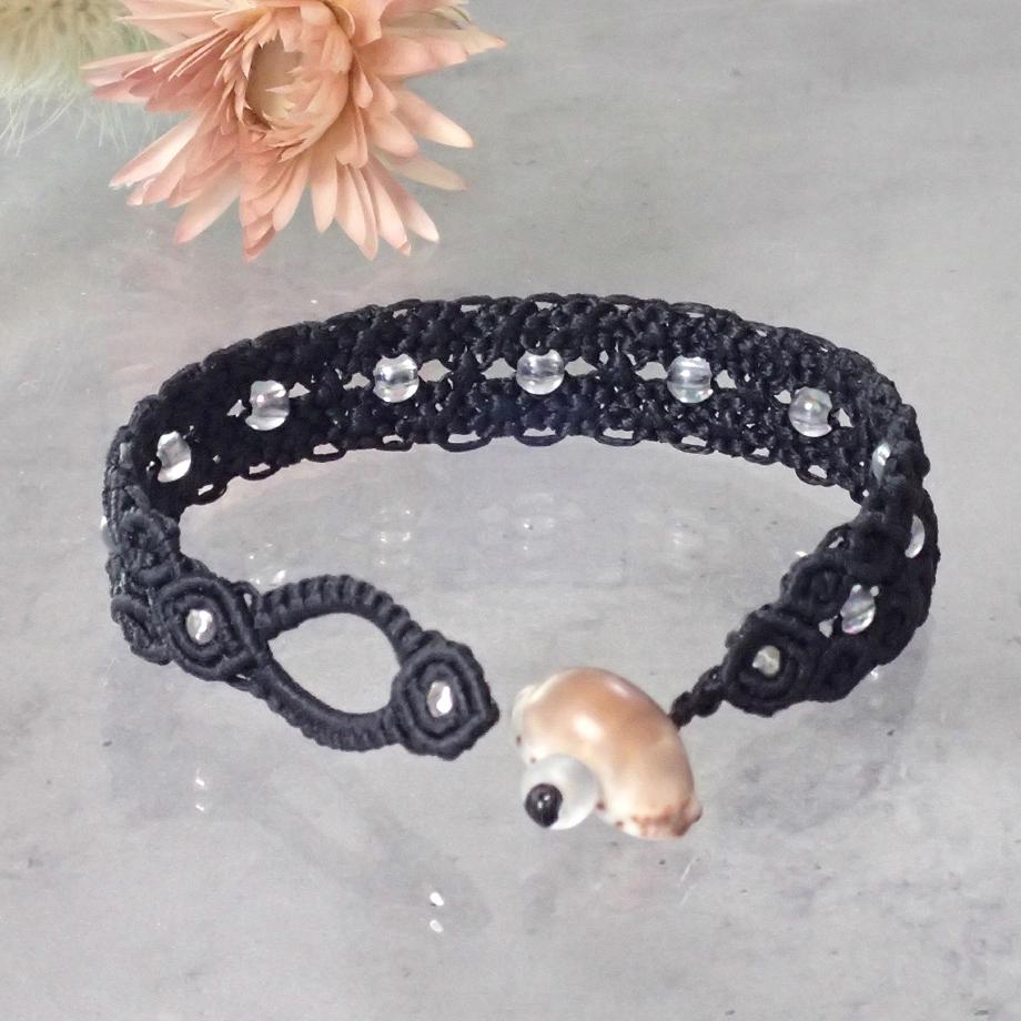 タカラガイマクラメブレスレット S | 7枚目