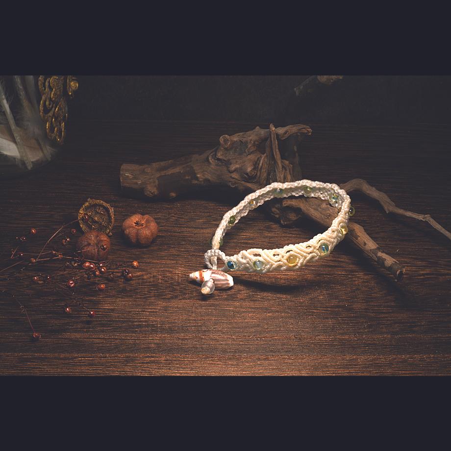 巻貝マクラメブレスレット S | 8枚目