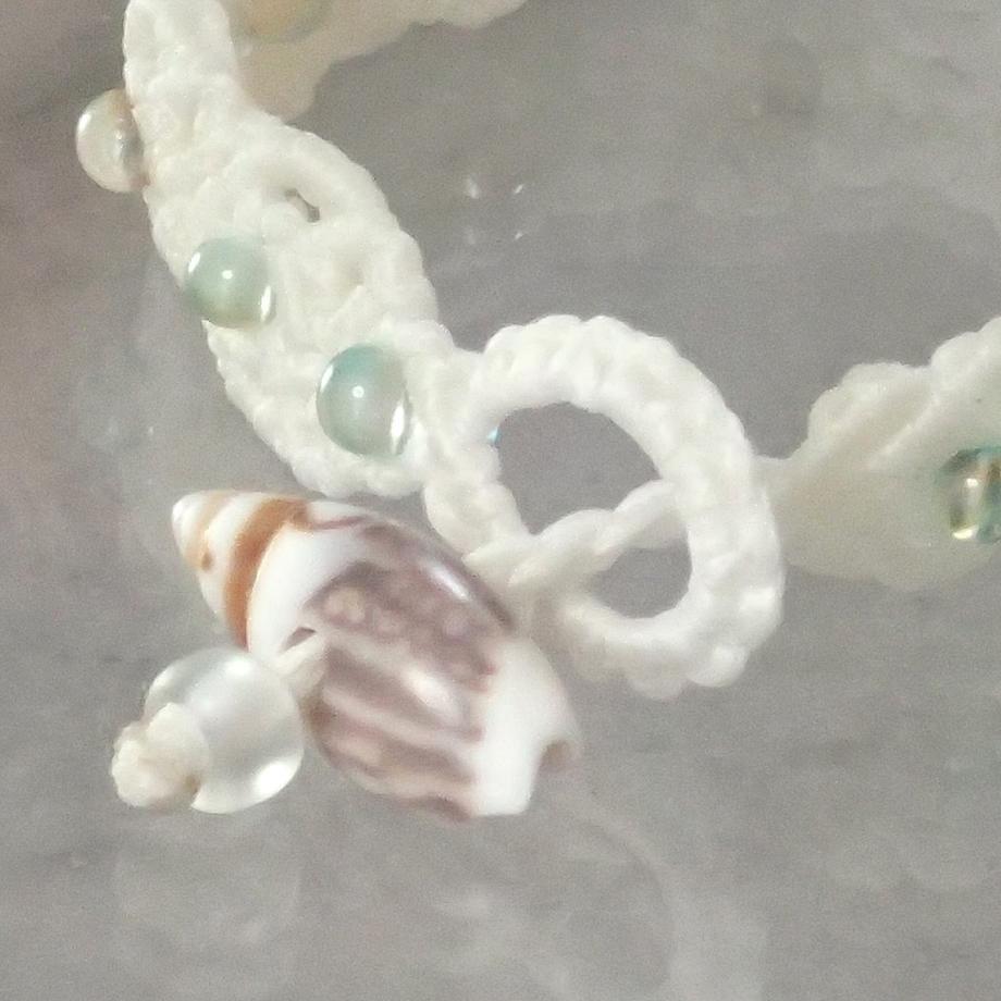 巻貝マクラメブレスレット S | 4枚目