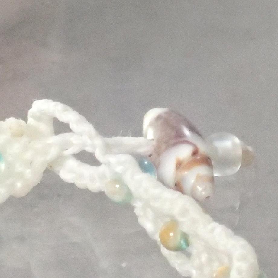 巻貝マクラメブレスレット S | 6枚目