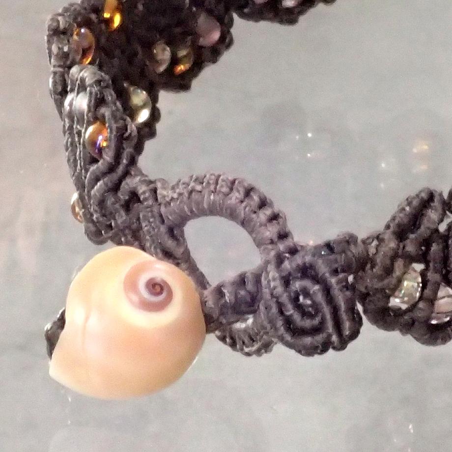 巻貝マクラメブレスレット S | 4枚目