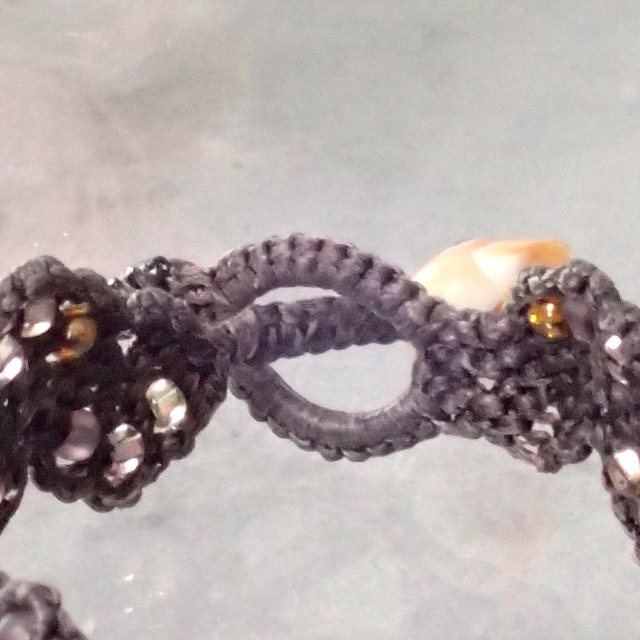 巻貝マクラメブレスレット S | 6枚目