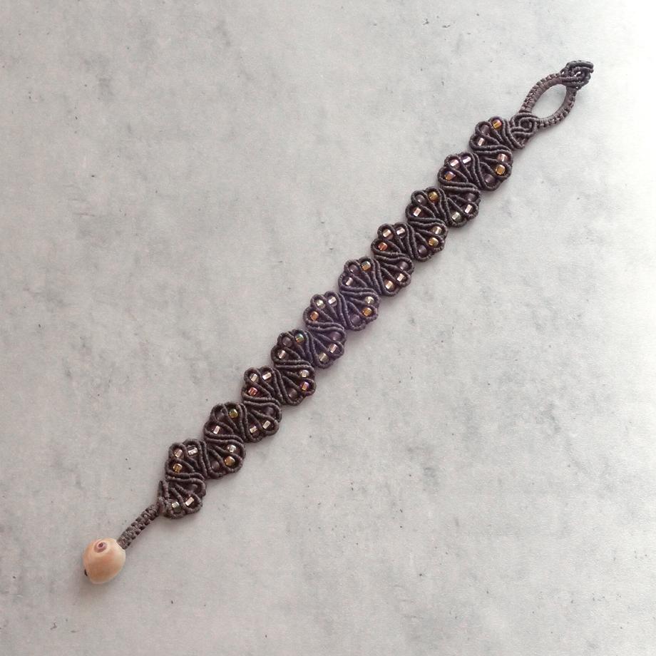 巻貝マクラメブレスレット S | 7枚目