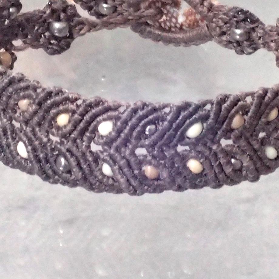 巻貝マクラメブレスレット S | 9枚目