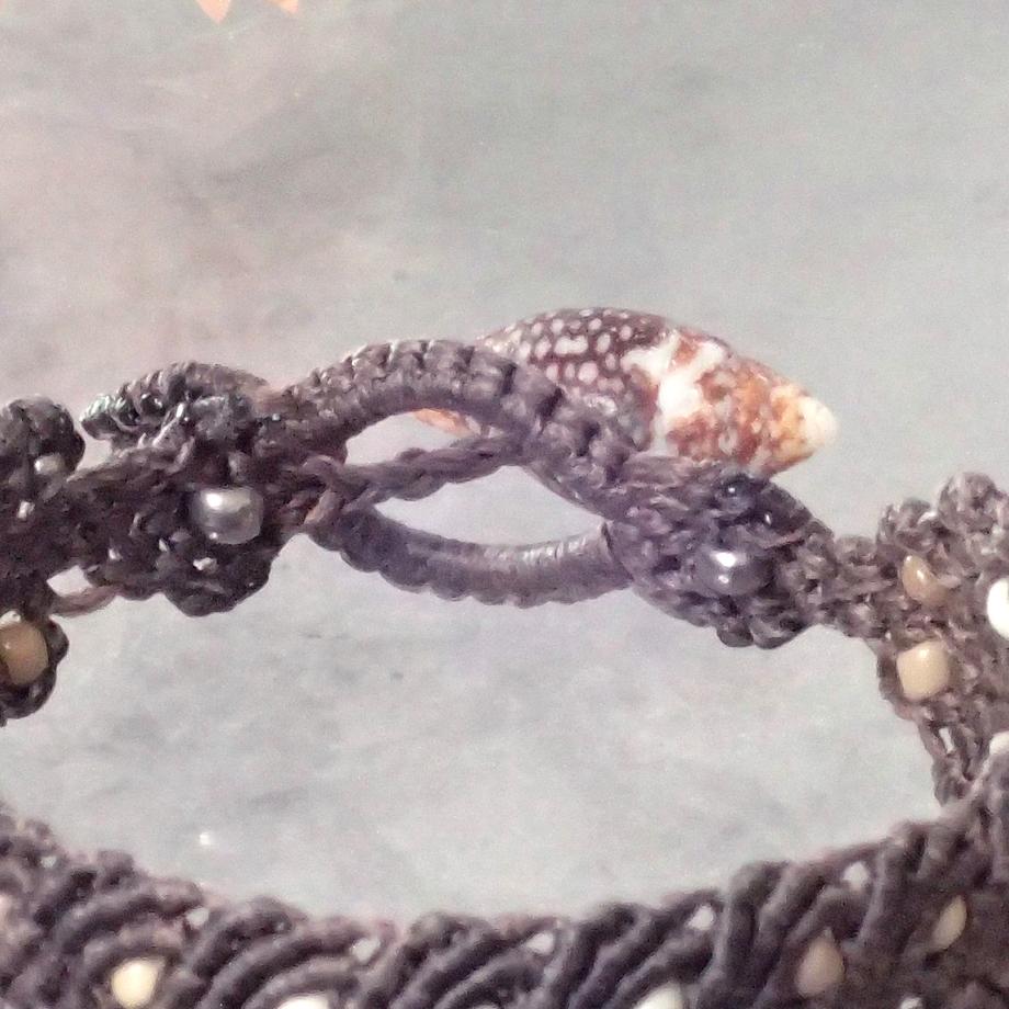 巻貝マクラメブレスレット S | 10枚目