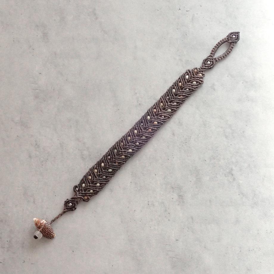 巻貝マクラメブレスレット S | 11枚目