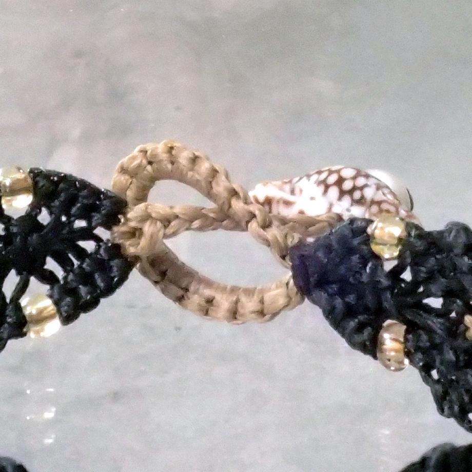 巻貝マクラメブレスレット S | 10枚目