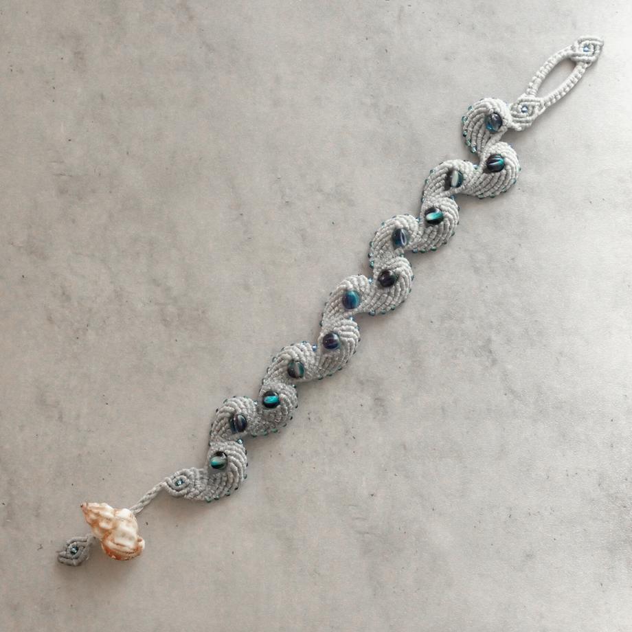 巻貝マクラメブレスレット M | 11枚目