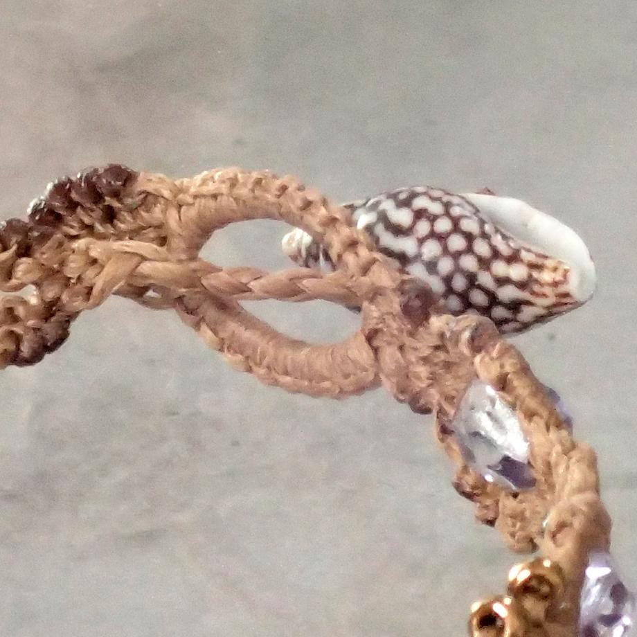 巻貝マクラメブレスレット M | 6枚目