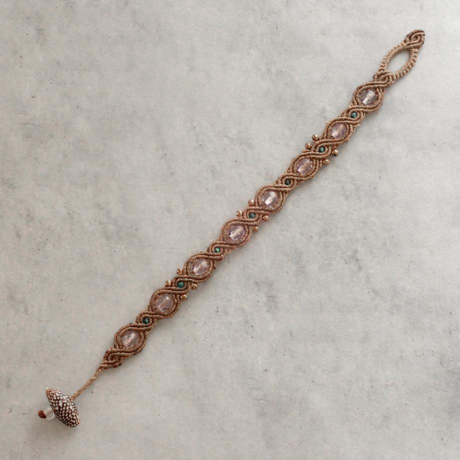 巻貝マクラメブレスレット M | 7枚目