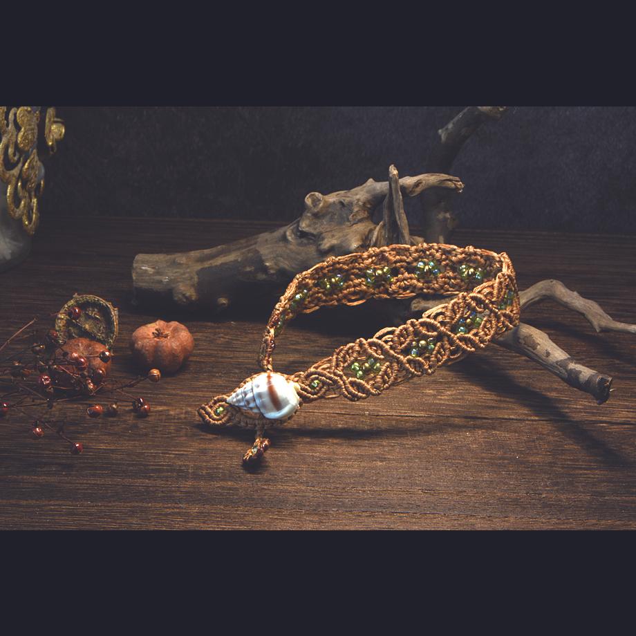 巻貝マクラメブレスレット L | 12枚目