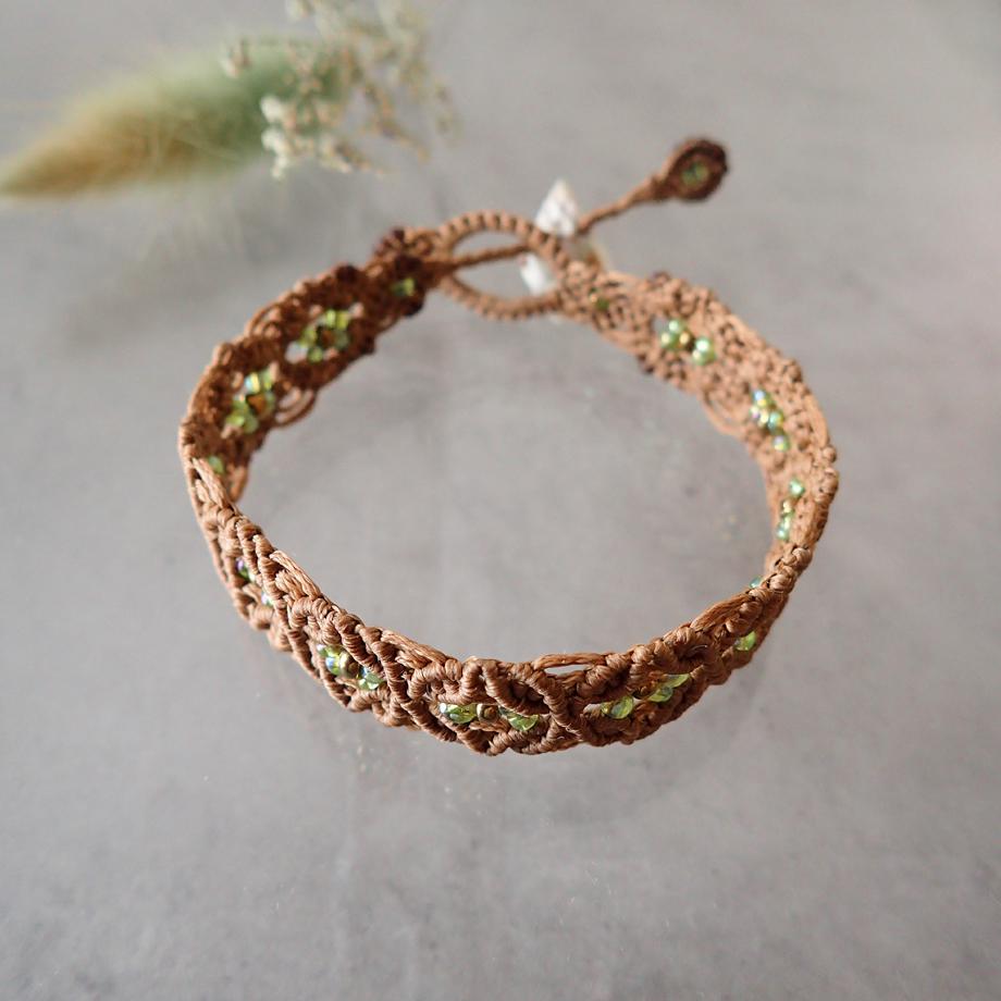 巻貝マクラメブレスレット L | 5枚目