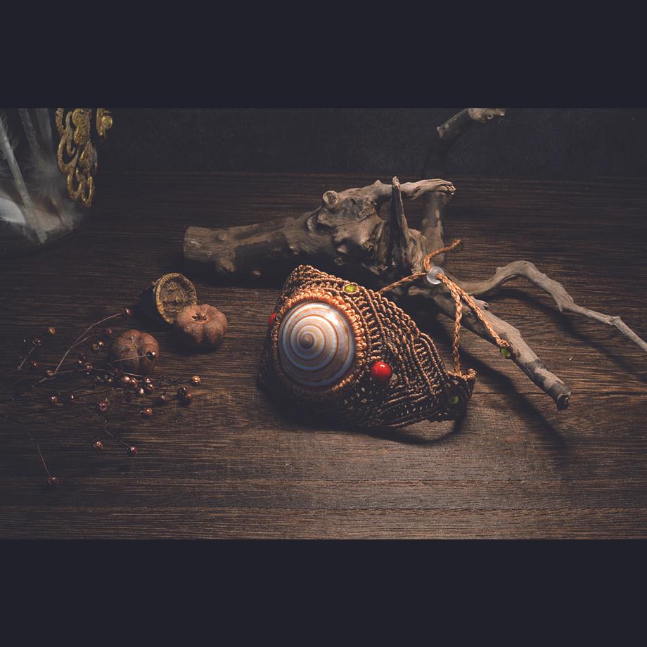 巻貝マクラメブレスレット L | 12枚目