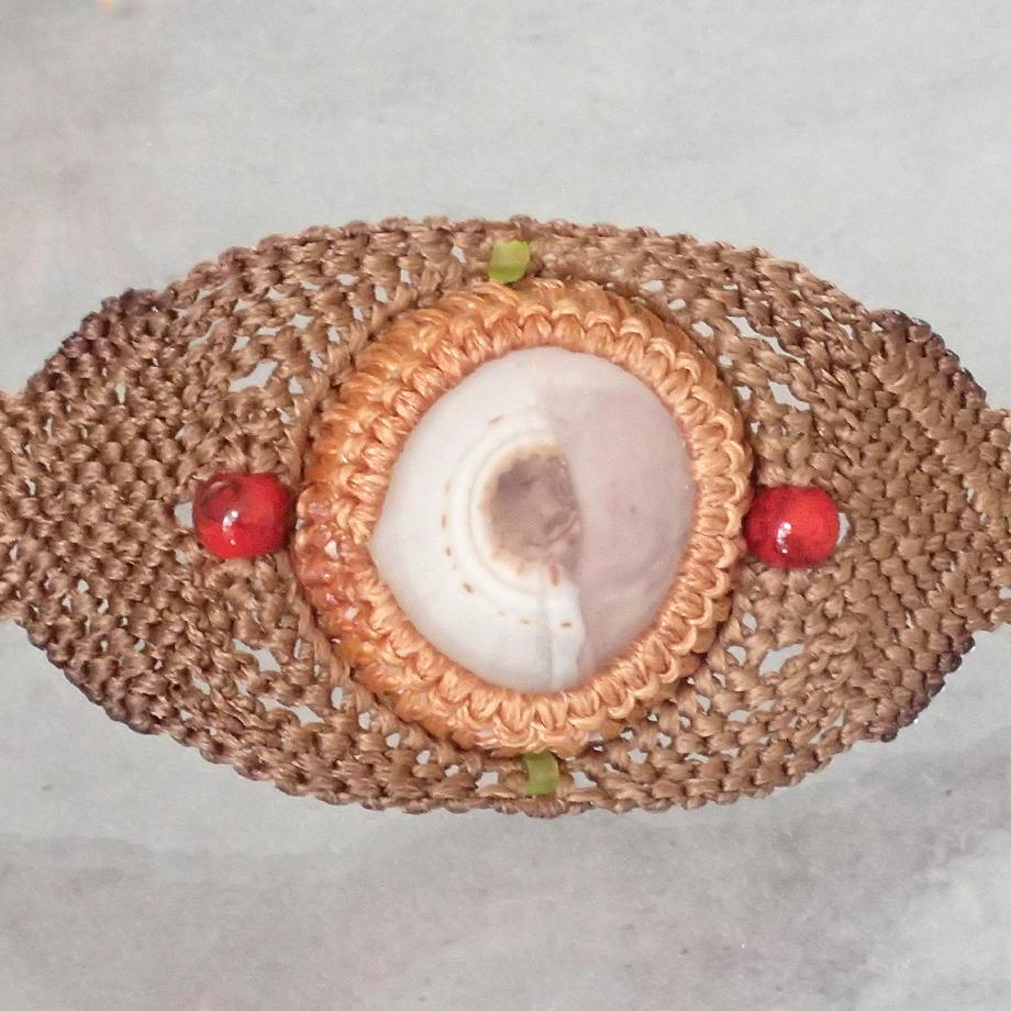 巻貝マクラメブレスレット L | 10枚目