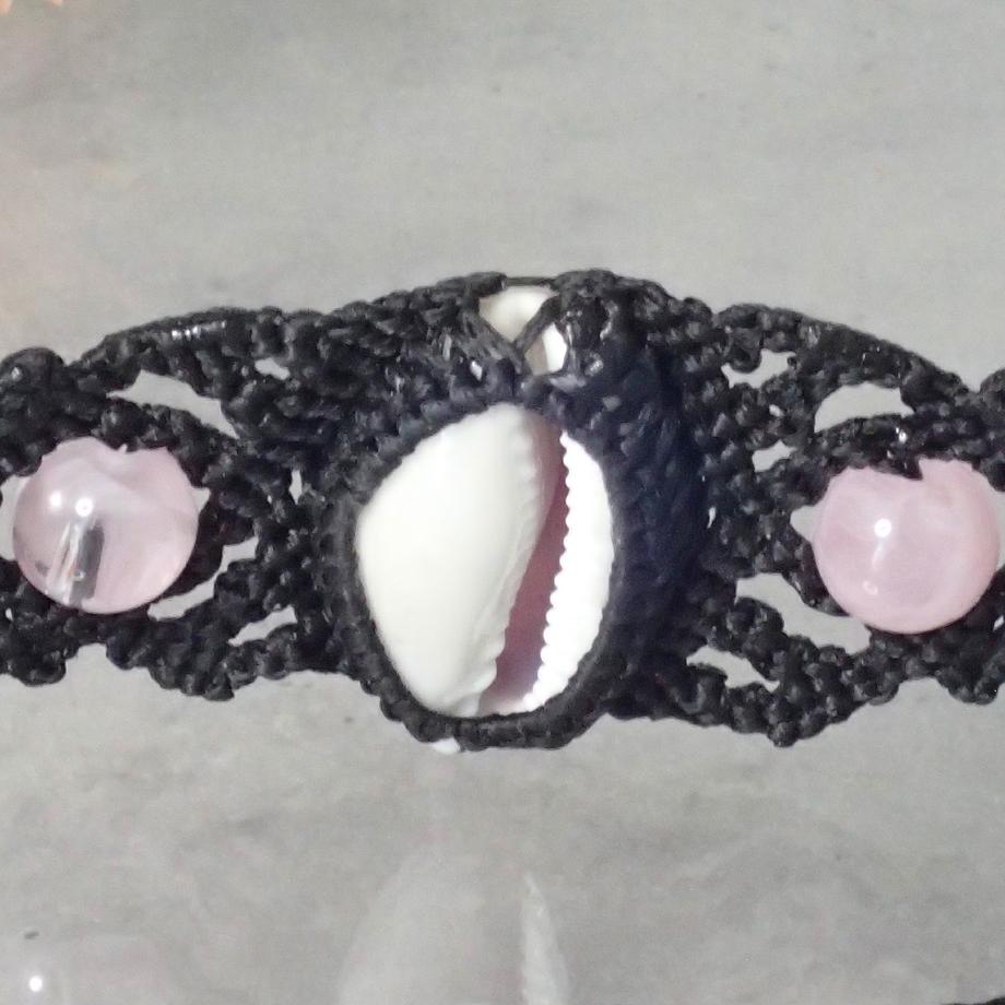 タカラガイマクラメブレスレット L | 10枚目