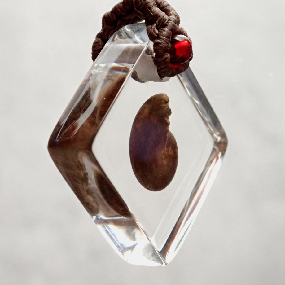 アンモナイト樹脂封入標本ストラップ | 3枚目