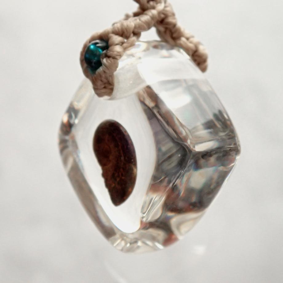 アンモナイト樹脂封入標本ストラップ | 4枚目