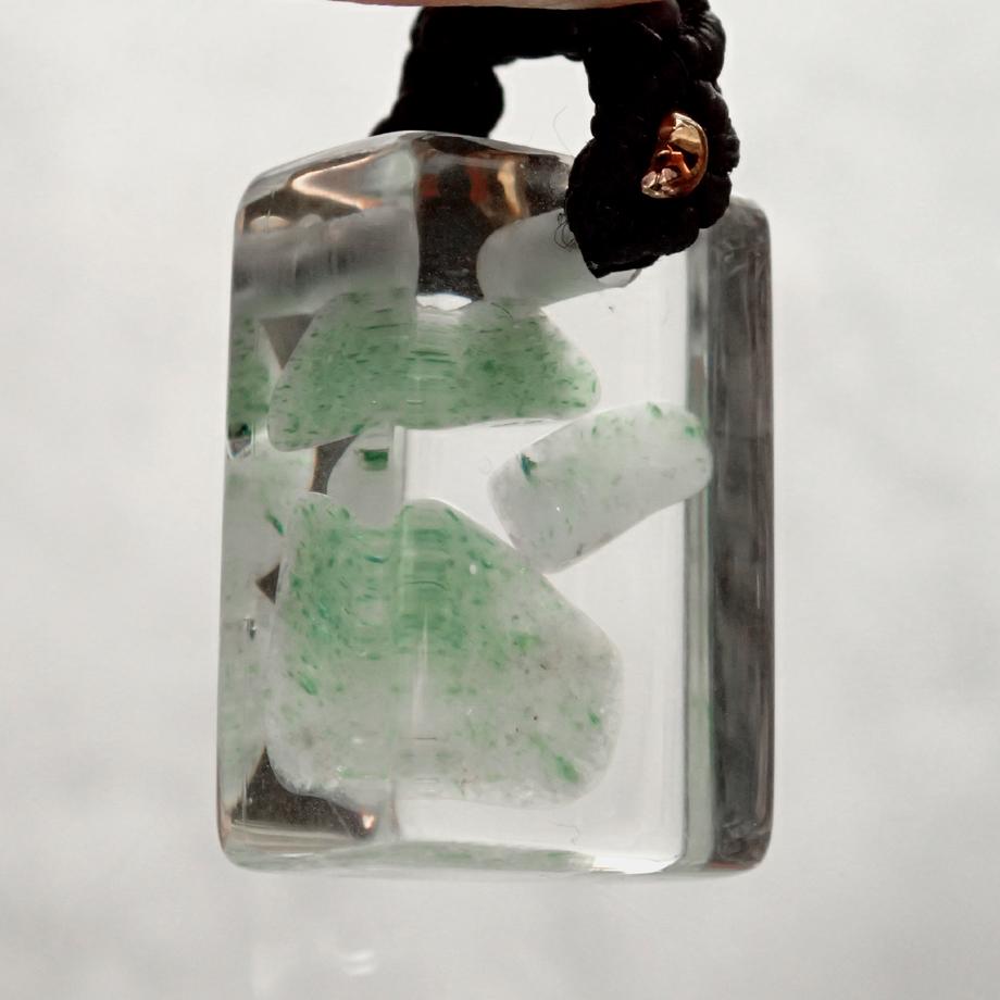 天然石樹脂封入標本ネックレス | 4枚目