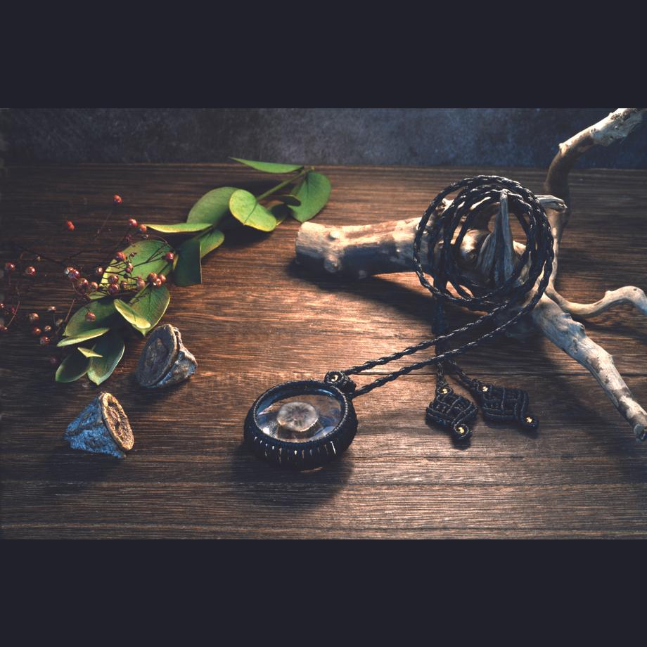 ハスノハカシパン樹脂封入標本ネックレス | 7枚目