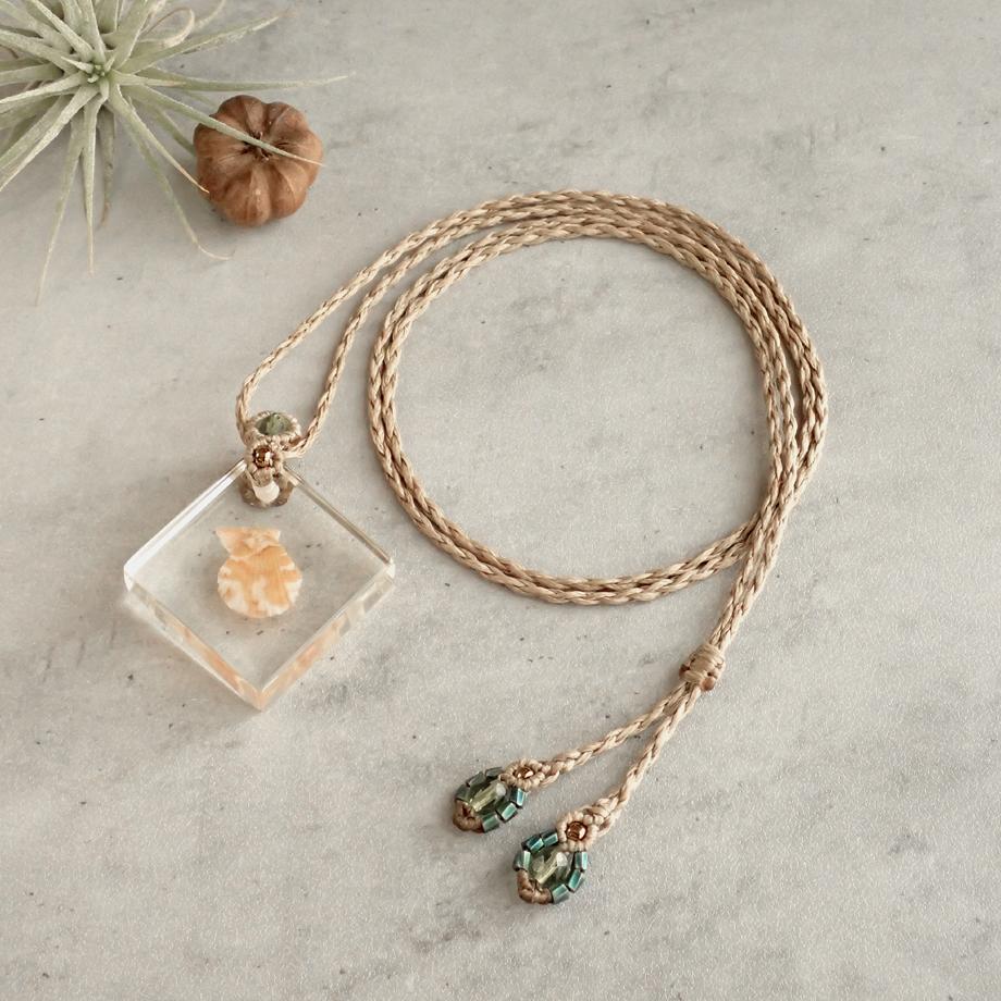 二枚貝類樹脂封入標本ネックレス | 5枚目