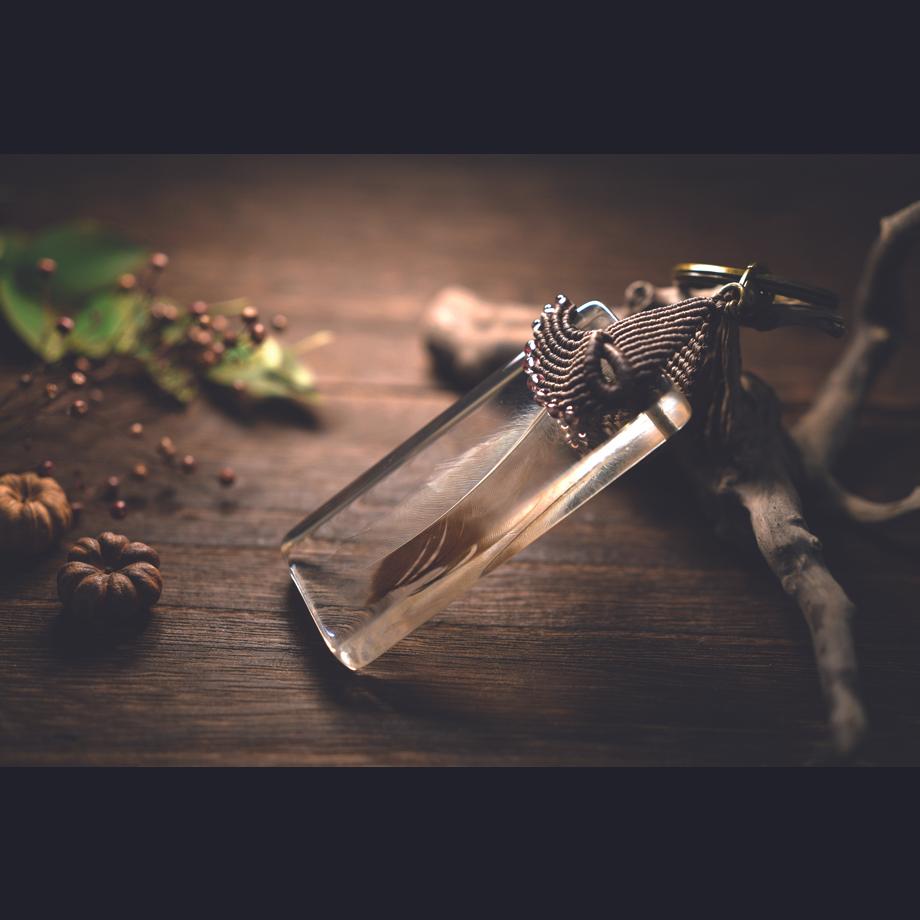 羽毛樹脂封入標本キーホルダー | 11枚目