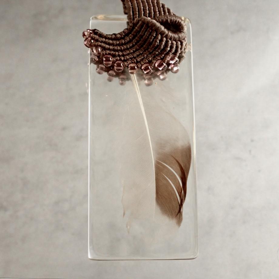 羽毛樹脂封入標本キーホルダー | 6枚目