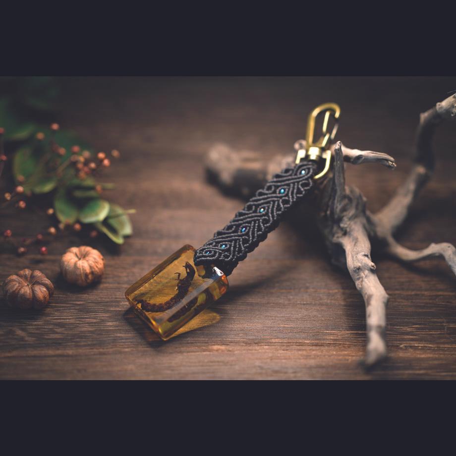 ヒゲナガガワトビケラ樹脂封入標本キーホルダー | 7枚目