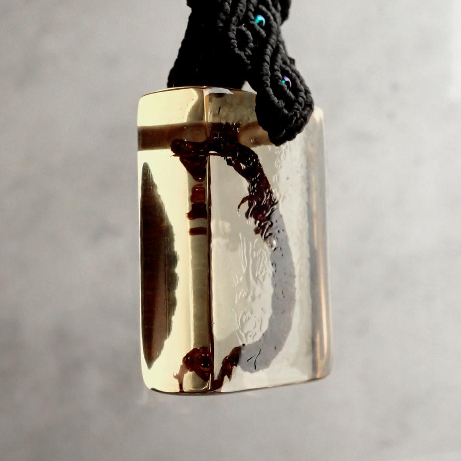 ヒゲナガガワトビケラ樹脂封入標本キーホルダー | 3枚目