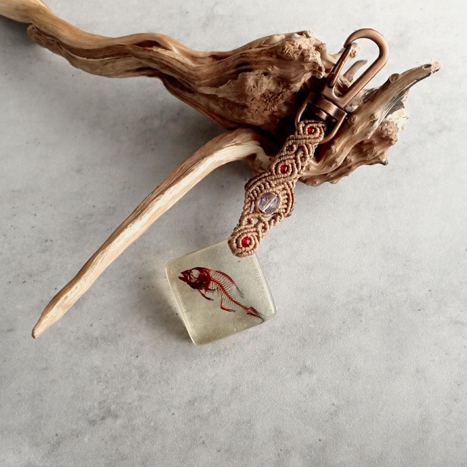 魚類単色染色樹脂封入標本キーホルダー | 5枚目