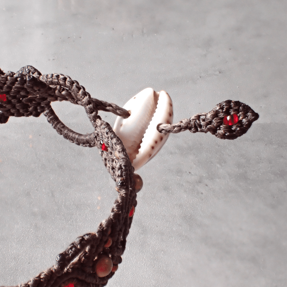 タカラガイマクラメブレスレット M | 10枚目