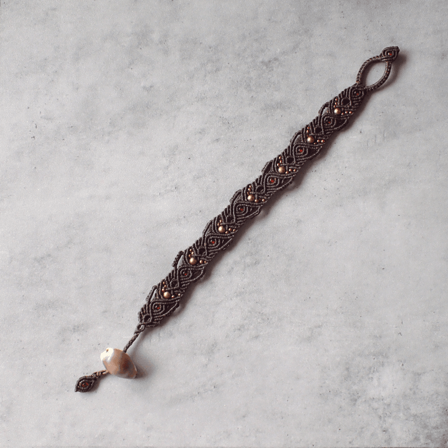 タカラガイマクラメブレスレット M | 11枚目