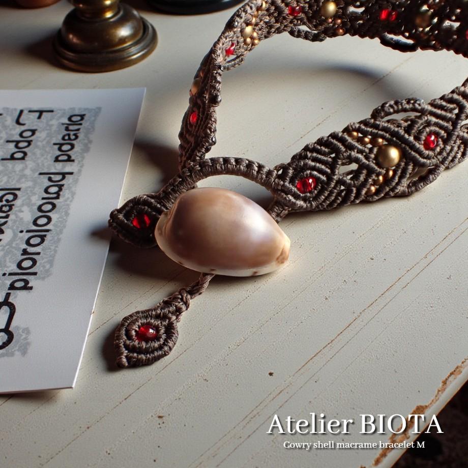タカラガイマクラメブレスレット M | 4枚目