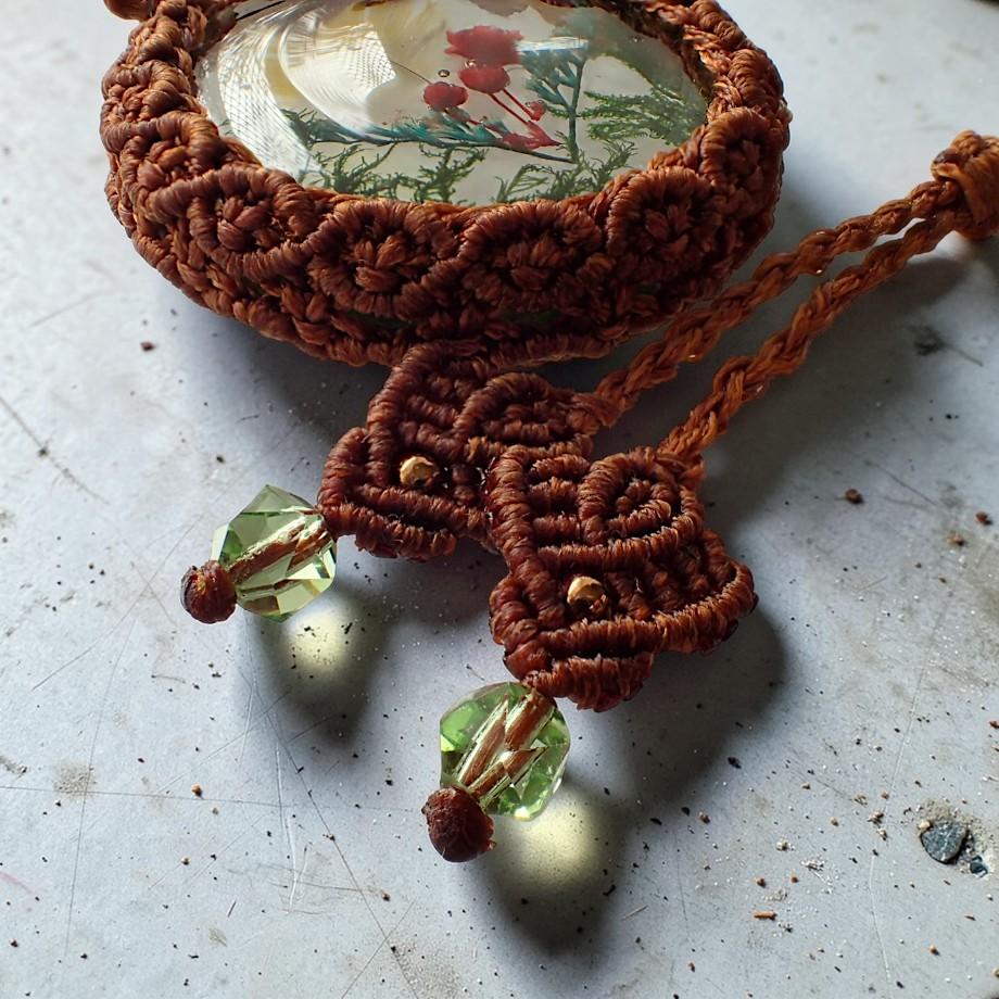 羽毛樹脂封入標本ネックレス | 4枚目