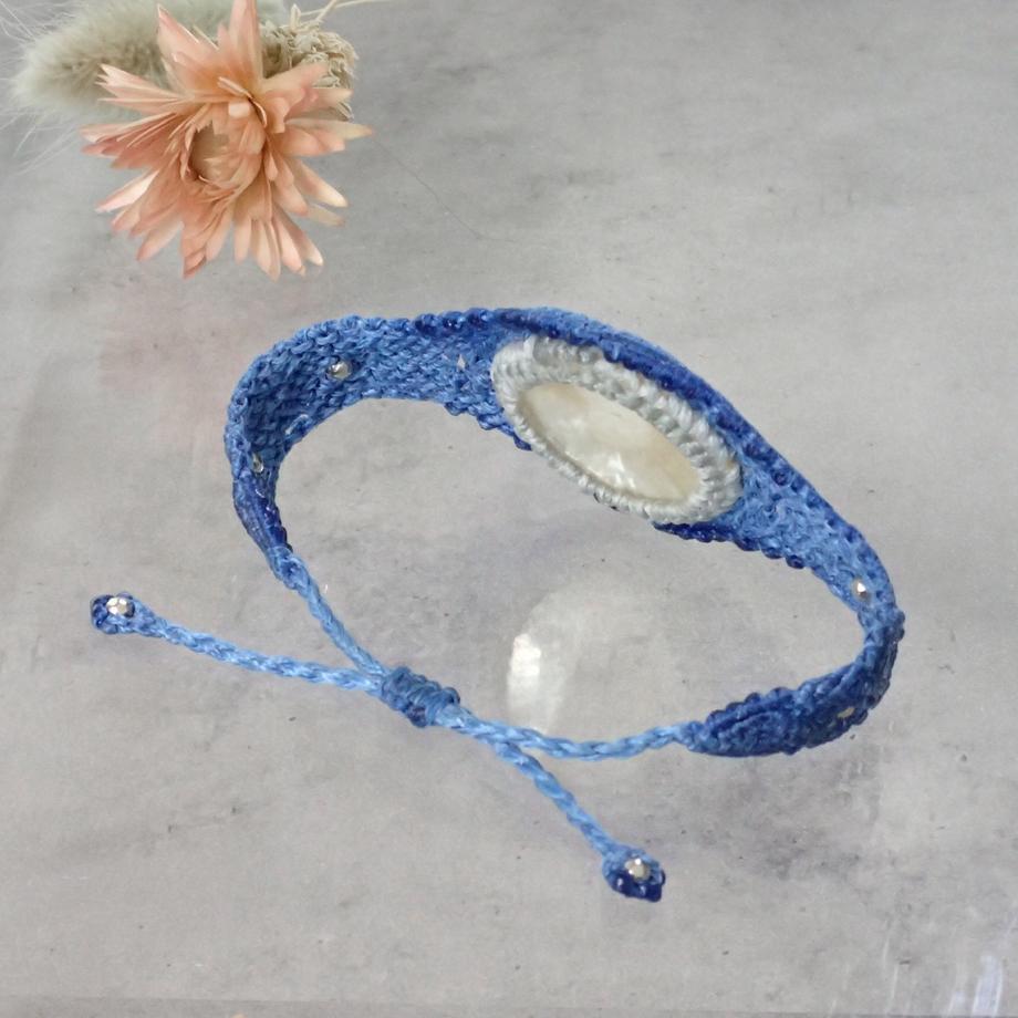 ナミマガシワマクラメブレスレット L | 6枚目