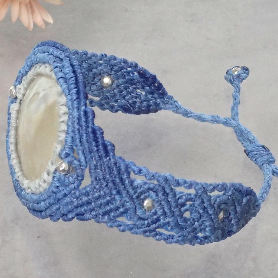 ナミマガシワマクラメブレスレット L | 8枚目