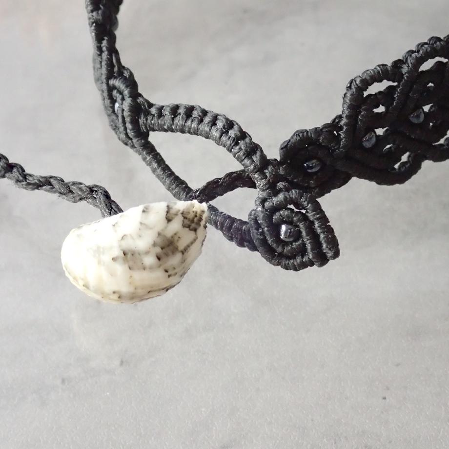 巻貝マクラメブレスレット L | 8枚目